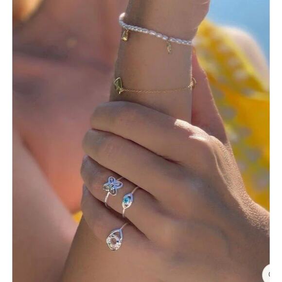 With Love Darling, Sterling Silver Rainbow Eye Ring - Picture 2 of 2